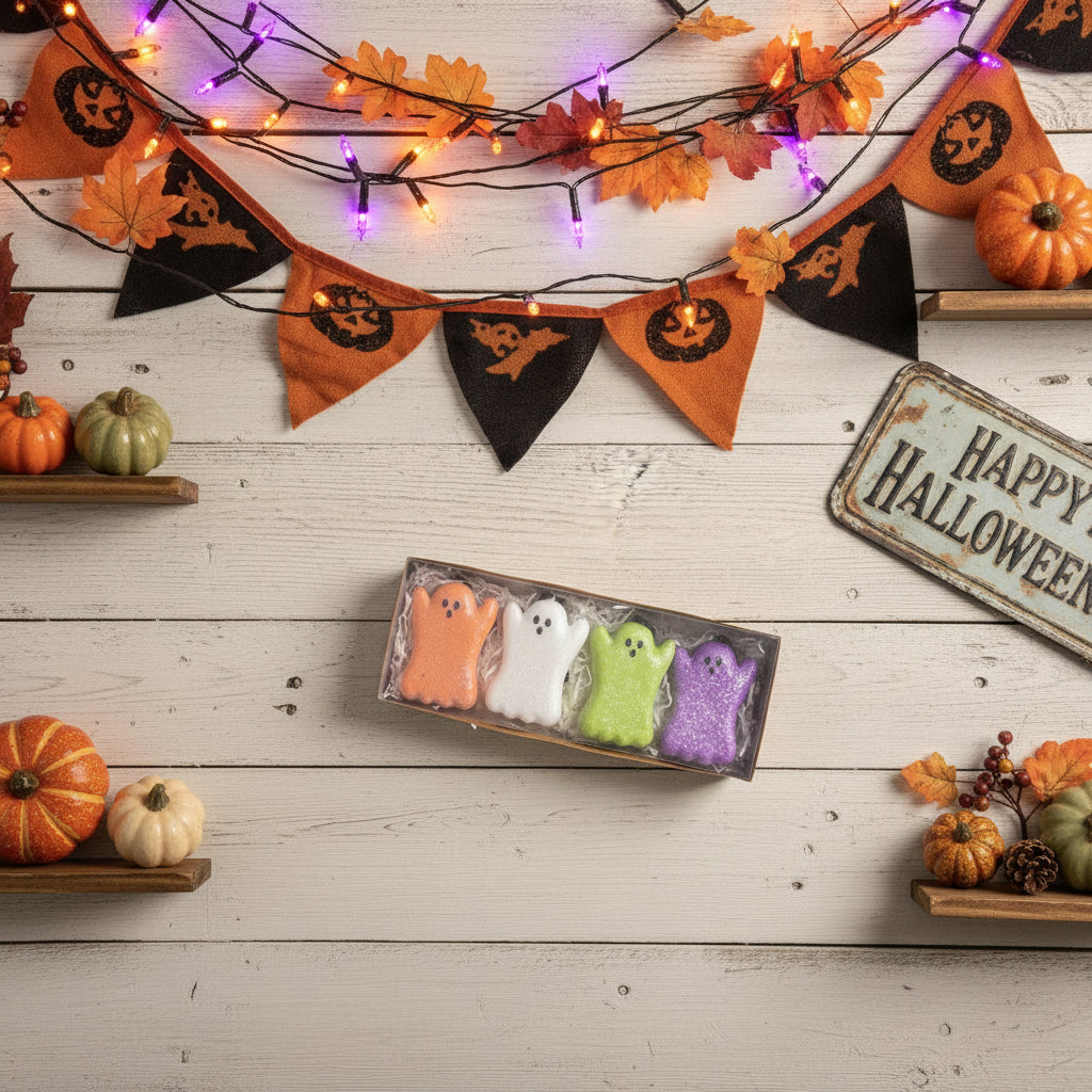 Bethany Lowe Halloween Ghost Peep Ornaments S4 PE1111