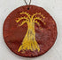 Primitive Christmas Handmade Dough Redware Style Painted Ornaments 2.5" - The Primitive Pineapple Collection