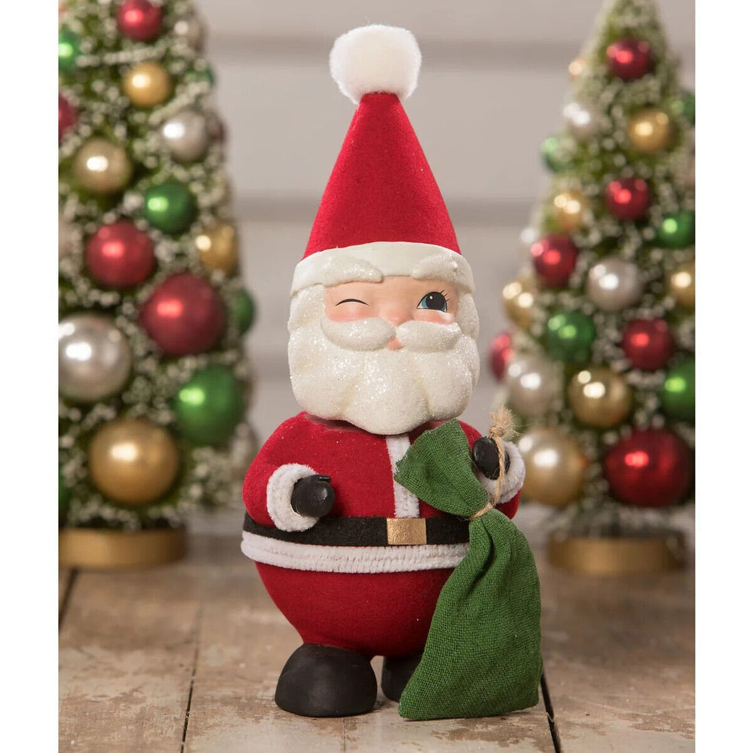 Bethany Lowe Christmas Bobble Head Santa Container TL0238 - The Primitive Pineapple Collection