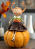 Esc and Company Lori Mitchell Thanksgiving Prissy Pumpkin Eater 11166 - The Primitive Pineapple Collection