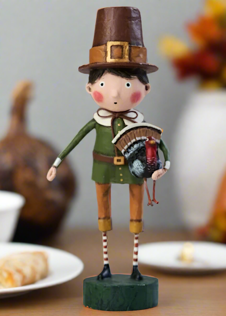 ESC Folk Art Thanksgiving Lori Mitchell Palmer Pilgrim 13325 - The Primitive Pineapple Collection