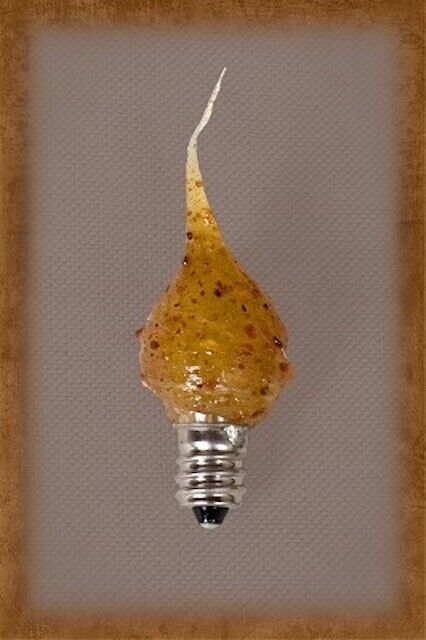 Primitive/Farmhouse 3 watt Spicy Rosehips Scent Silicone Tiny 1/2" Light Bulb - The Primitive Pineapple Collection