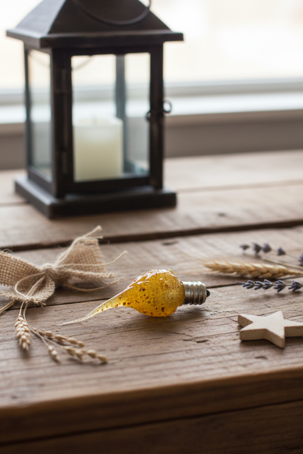 Primitive/Farmhouse 3 watt Spicy Rosehips Scent Silicone Tiny 1/2" Light Bulb - The Primitive Pineapple Collection
