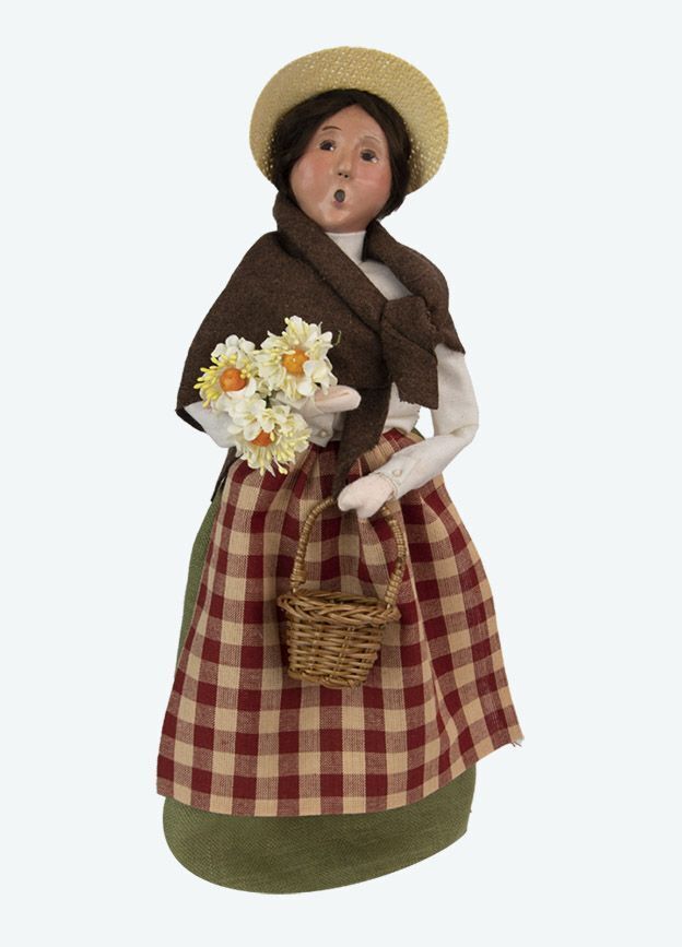 Byers Choice Carolers New 2022 Harvest Woman w/ Basket 4868W Authorized Dealer - The Primitive Pineapple Collection