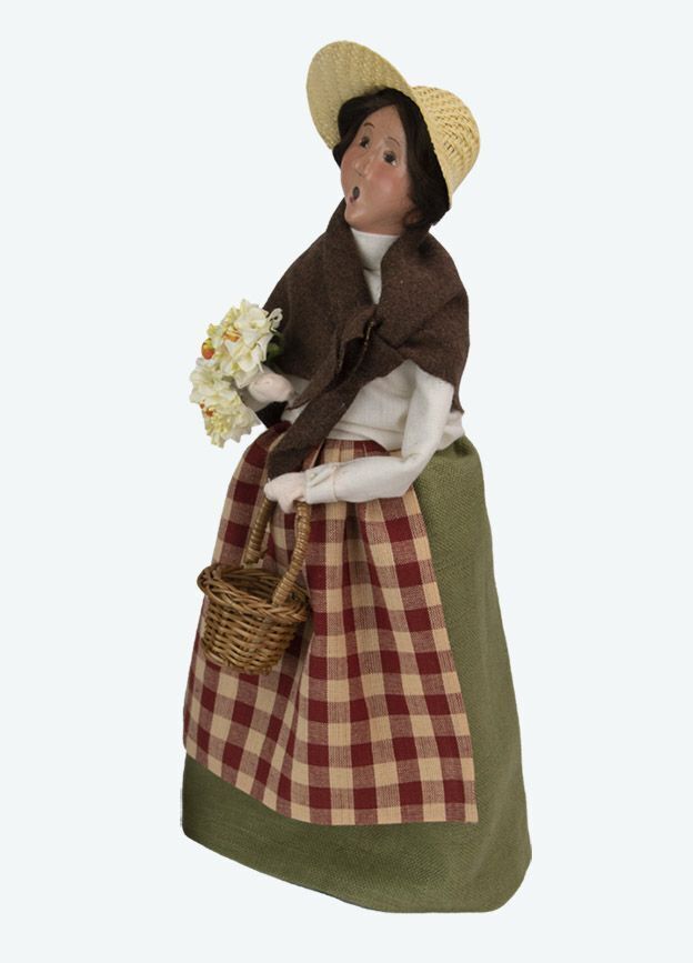 Byers Choice Carolers New 2022 Harvest Woman w/ Basket 4868W Authorized Dealer - The Primitive Pineapple Collection