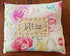 Handmade Bliss Floral Hand stitched Accent Pillow Floral Fabric 9" X 8" - The Primitive Pineapple Collection