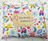 Handmade Kindness Matters Floral Hand stitched Accent Pillow Fabric 9" X 8" - The Primitive Pineapple Collection