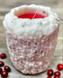 Primitive/Country Handcrafted Electric Hearth Candle Cranberry Chutney 5" x 4&