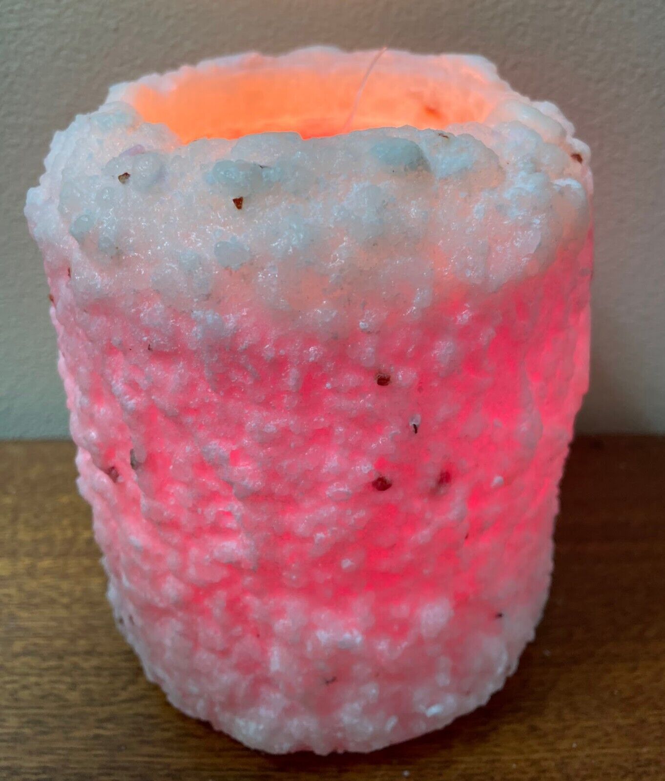 Primitive/Country Handcrafted Electric Hearth Candle Cranberry Chutney 5" x 4&