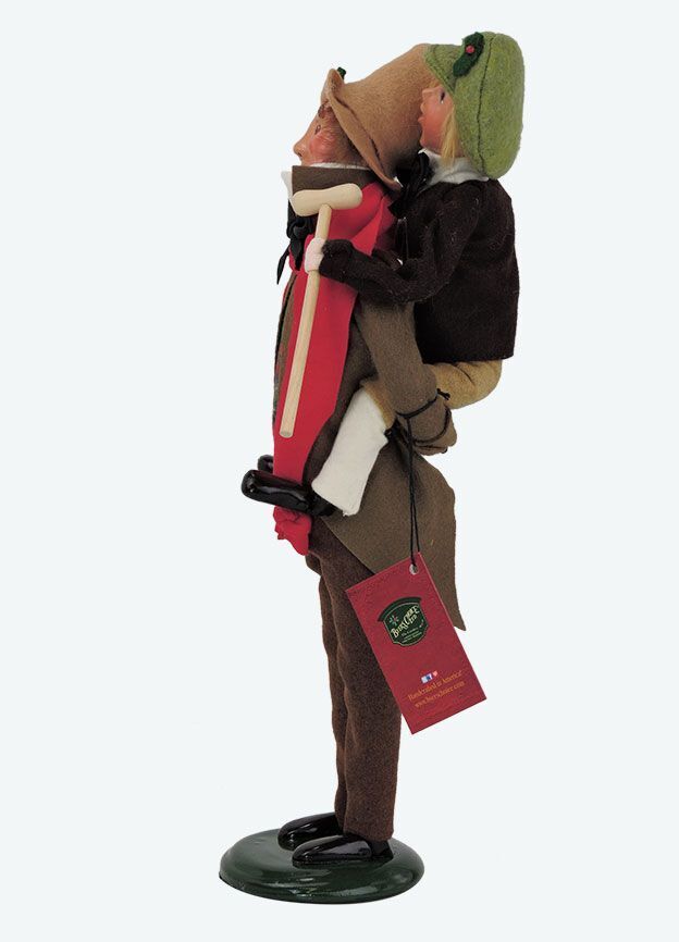 Colonial Byers Choice Christmas Bob Crotchet/Tiny Tim 209 Authorized Dealer - The Primitive Pineapple Collection