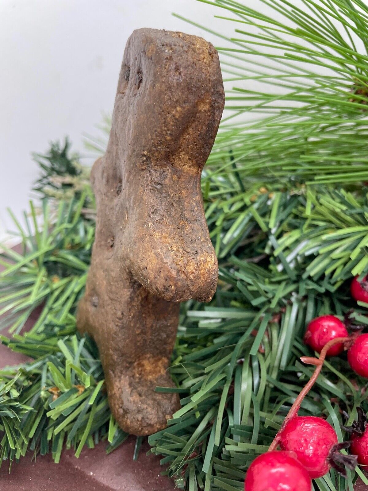 Primitive Christmas 6” Handmade Chunky Gingerbread Man Bowl Filler - The Primitive Pineapple Collection