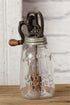 Primitive Farmhouse Retro Butter Churn Glass Mason Jar Crank Lid Display Only - The Primitive Pineapple Collection