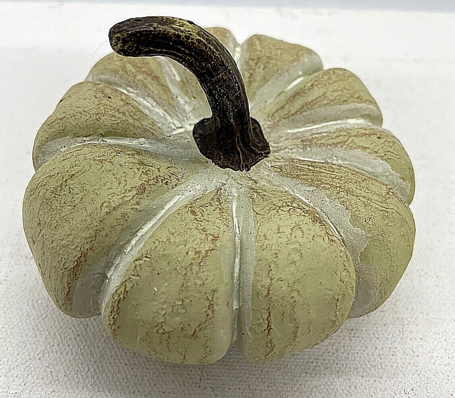 Primitive Fall Small Resin Pumpkin Farmhouse Country 4"w x 2.5" h - The Primitive Pineapple Collection