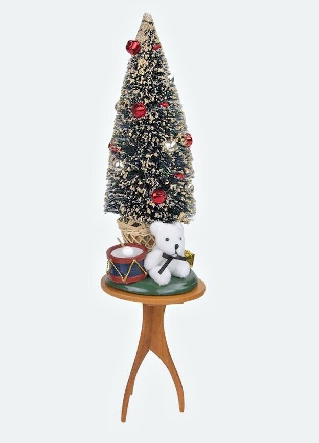 Byers Choice Christmas Decorated Table with Tree 6663 Authorized Dealer - The Primitive Pineapple Collection