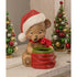 Bethany Lowe Christmas Surprise Bear Paper Mache TJ1314 - The Primitive Pineapple Collection