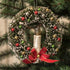 Ragon House Retro 6"Bottle Brush Wreath w/ Candle Christmas Authorized Dealer - The Primitive Pineapple Collection