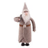 Primitive Christmas Gray wool Santa with Knit Coat and Sack 11.75" - The Primitive Pineapple Collection
