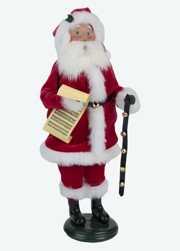 Primitive Colonial Byers Choice Christmas Red Velvet Santa Authorized Dealer - The Primitive Pineapple Collection