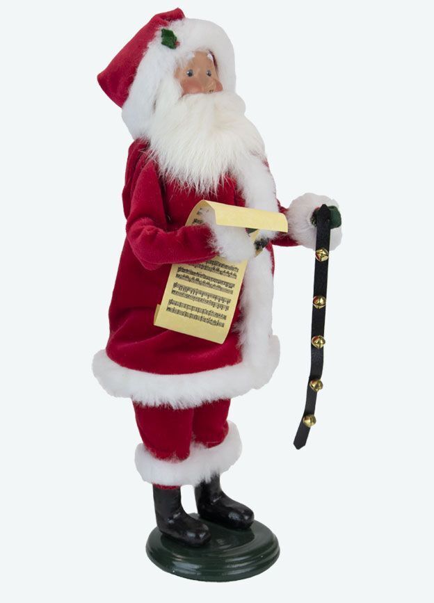 Primitive Colonial Byers Choice Christmas Red Velvet Santa Authorized Dealer - The Primitive Pineapple Collection