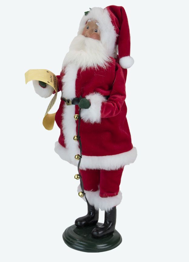 Primitive Colonial Byers Choice Christmas Red Velvet Santa Authorized Dealer - The Primitive Pineapple Collection