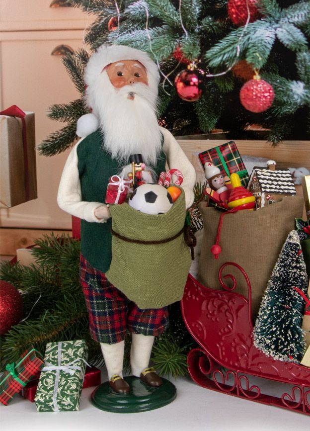 Primitive Colonial Byers Choice Christmas Santa with Sack 3221 Authorized Dealer - The Primitive Pineapple Collection