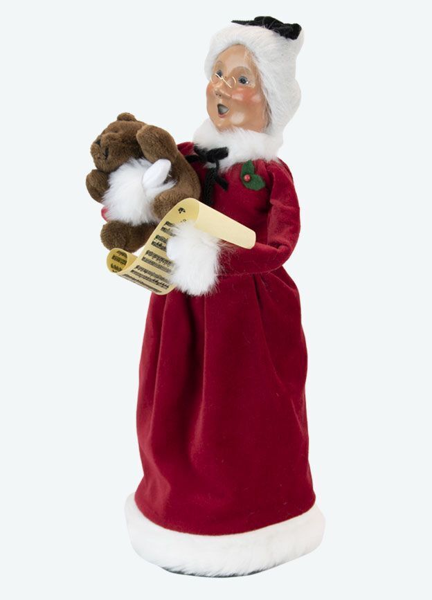 Primitive Colonial Byers Choice Christmas Red Velvet Mrs Claus 3121G - The Primitive Pineapple Collection