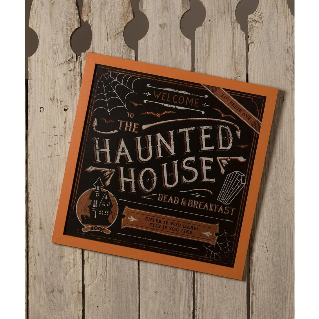 Bethany Lowe Halloween The Haunted House Dead And Breakfast Sign