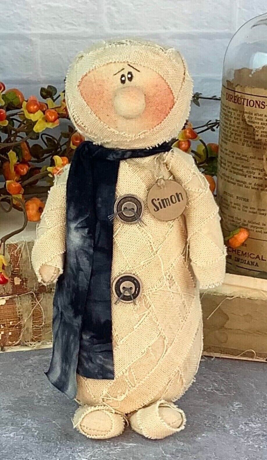 Honey and Me Halloween Simon the Mummy Doll F22119 - The Primitive Pineapple Collection