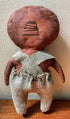 Primitive Fall Halloween Handcrafted 12" Pumpkin Man w/ Burlap Jumper - The Primitive Pineapple Collection