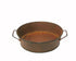 Primitive Farmhouse Tin Pan with Handles, Rustic - 1.5" Tall - The Primitive Pineapple Collection