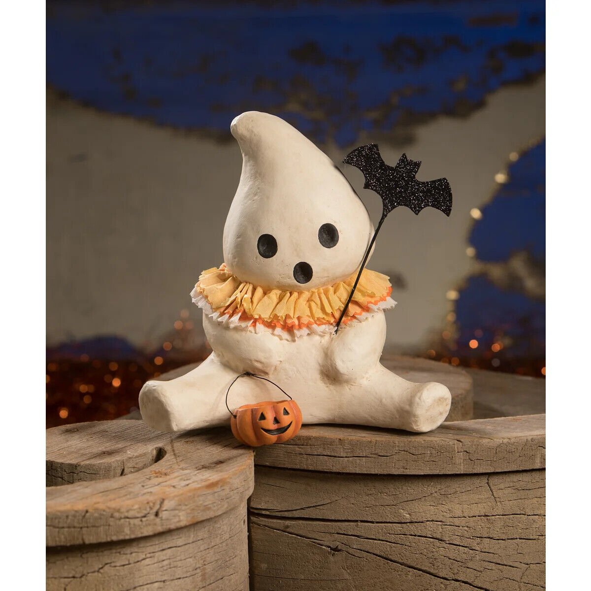 Bethany Lowe Halloween Candy Corn Collar Boo MA1067 Michelle Allen - The Primitive Pineapple Collection