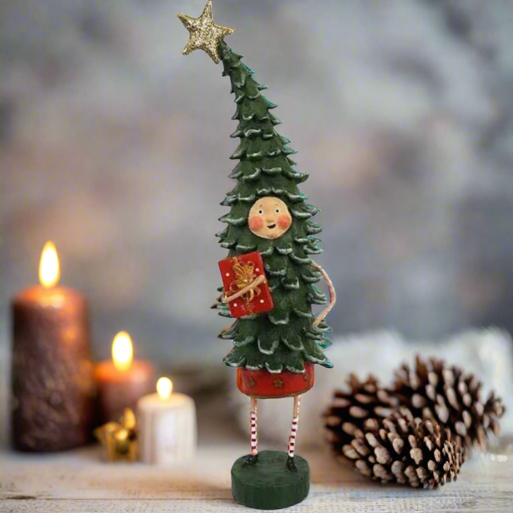 Primitive Christmas Peter Ceder Figurine Lori Mitchell 11054 - The Primitive Pineapple Collection