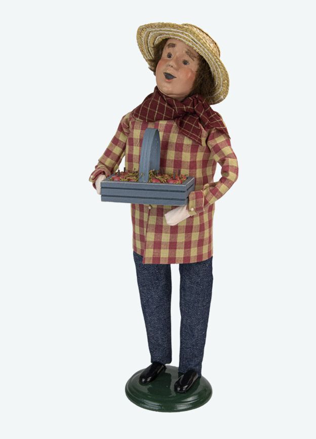 Byers Choice Carolers New 2022 Harvest Man Fruit Basket 4868M Authorized Dealer - The Primitive Pineapple Collection