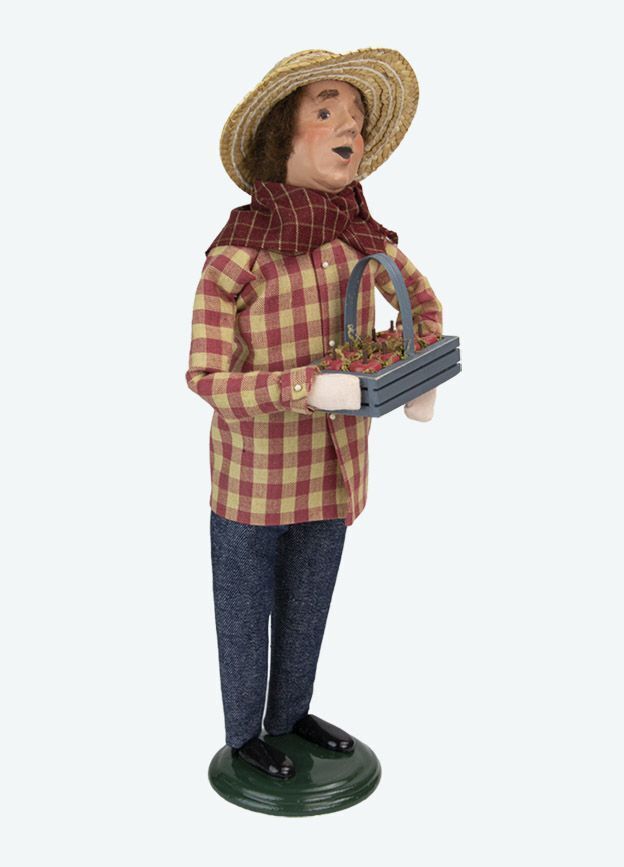 Byers Choice Carolers New 2022 Harvest Man Fruit Basket 4868M Authorized Dealer - The Primitive Pineapple Collection
