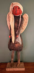 Primitive Fall Handcrafted 20" Pumpkin Angel w/ Wings on Stand - The Primitive Pineapple Collection