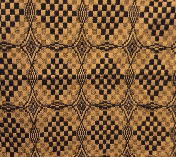 Primitive Shadowbrook Mustard Black Fall 34" Table Topper Textile Farmhouse - The Primitive Pineapple Collection