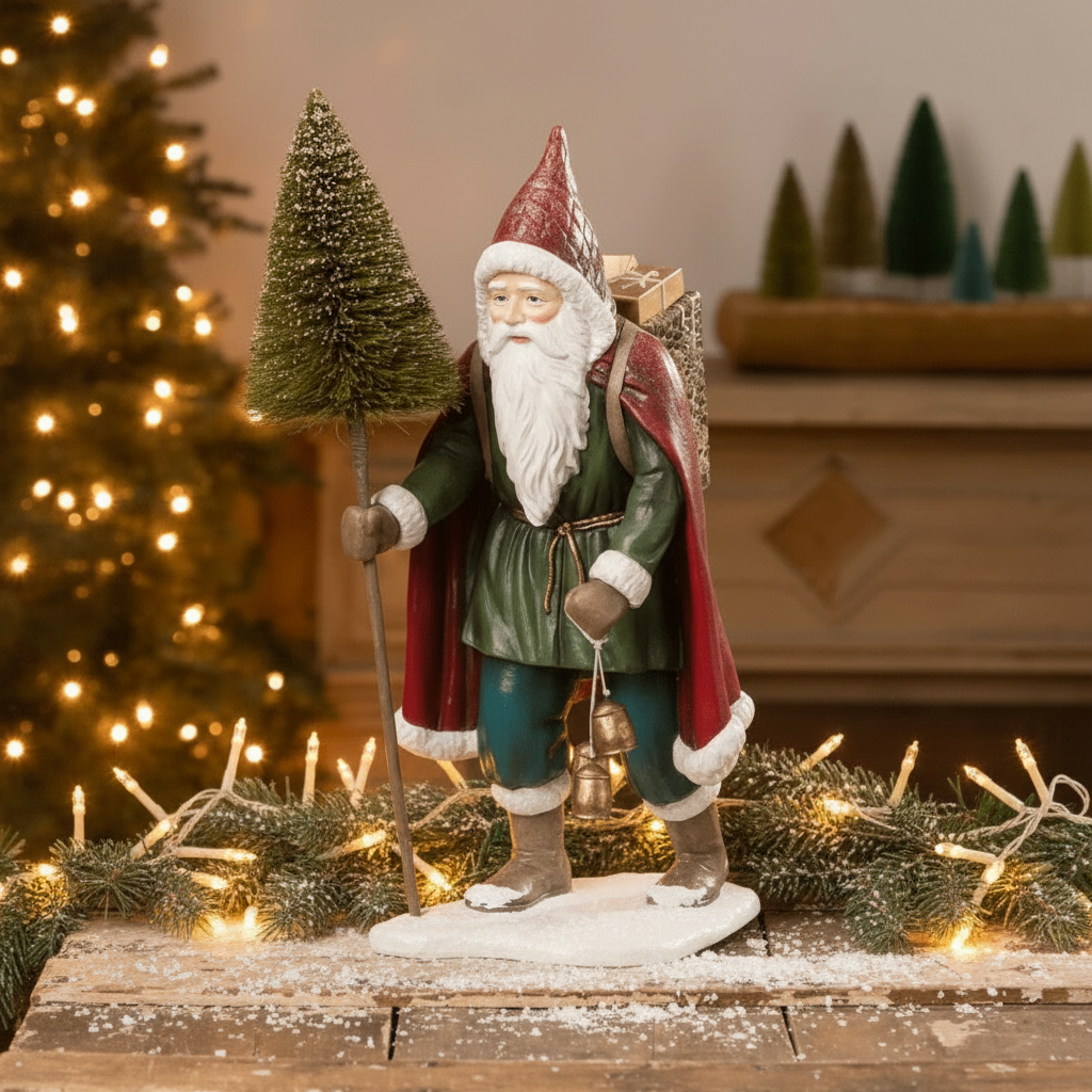 Bethany Lowe Christmas 19" Jewel-Tide Father Christmas Santa TD1146 g - The Primitive Pineapple Collection