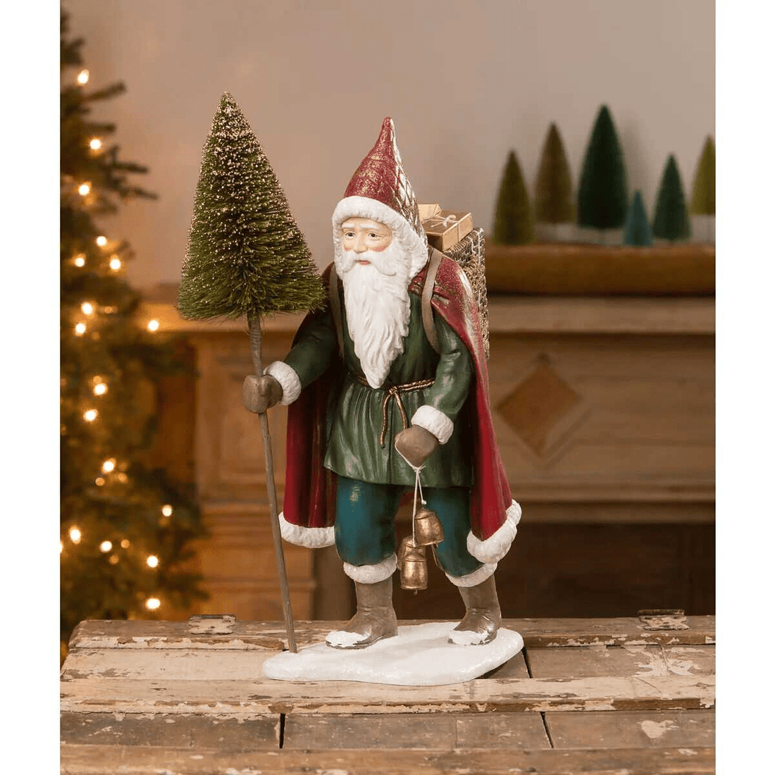 Bethany Lowe Christmas 19&quot; Jewel-Tide Father Christmas Santa TD1146 g - The Primitive Pineapple Collection