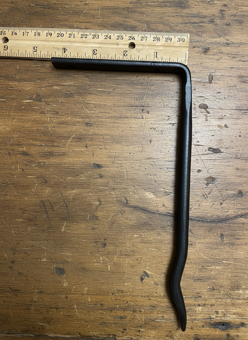 Primitive Black Iron Lantern Wall Hook Bracket 8" x 4.5" - The Primitive Pineapple Collection