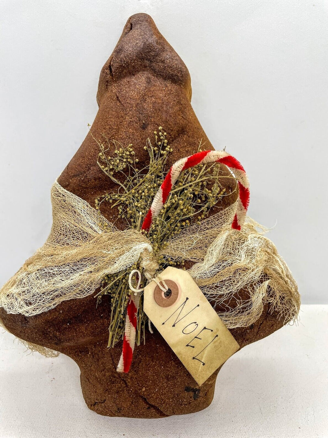 Primitive Christmas Tree Shaped Pantry Cake Cheesecloth choice of Scent - The Primitive Pineapple Collection