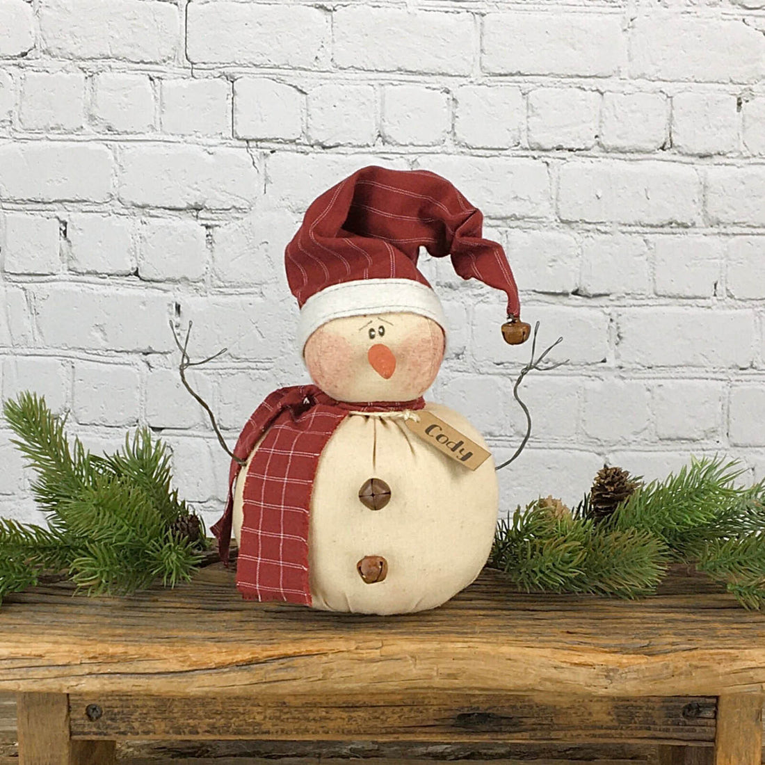 Honey and Me Christmas Cody Whimsical Snowman C20346 - The Primitive Pineapple Collection
