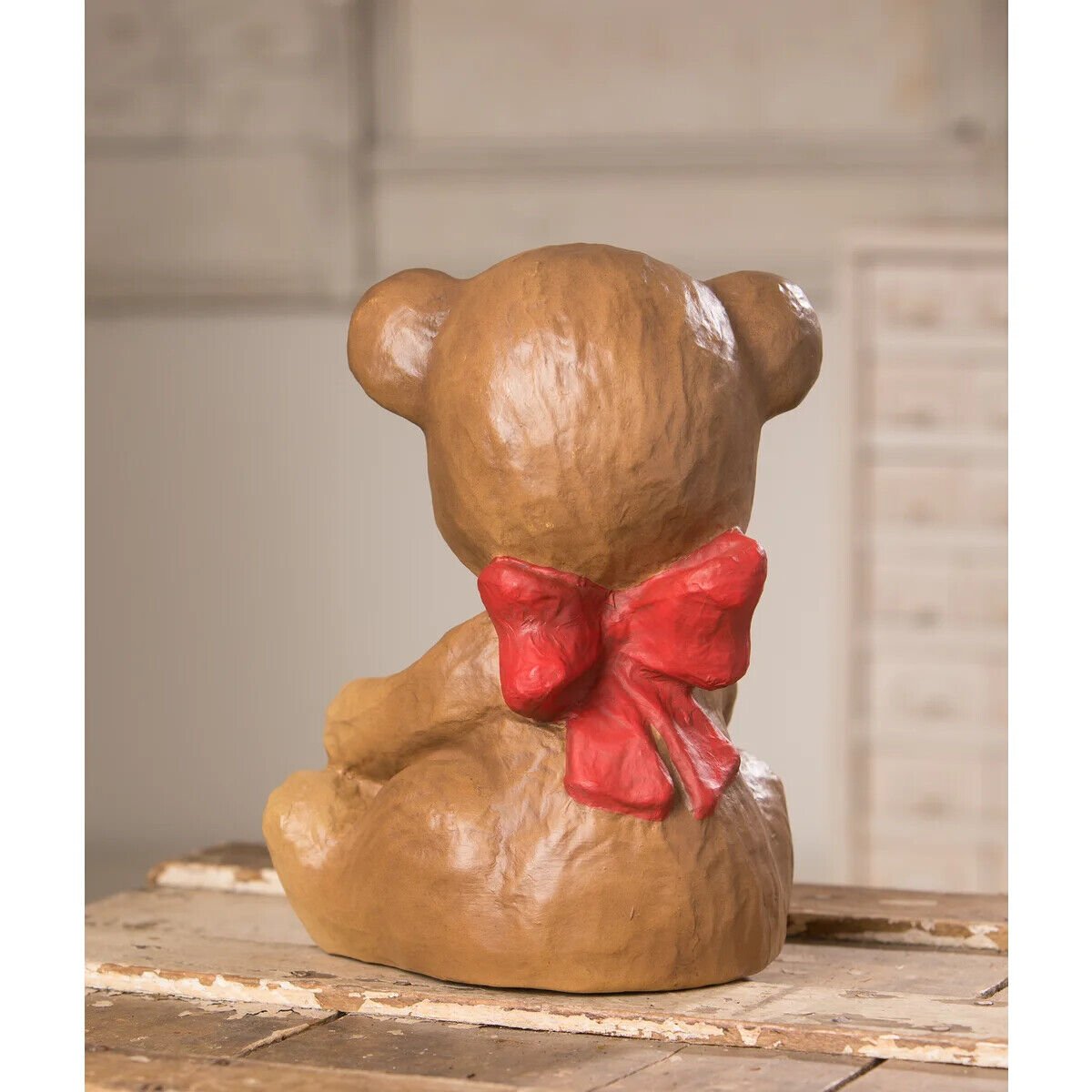 Bethany Lowe Spring Valentine Honey Bear and Bees Figurine 10" TJ1299 - The Primitive Pineapple Collection