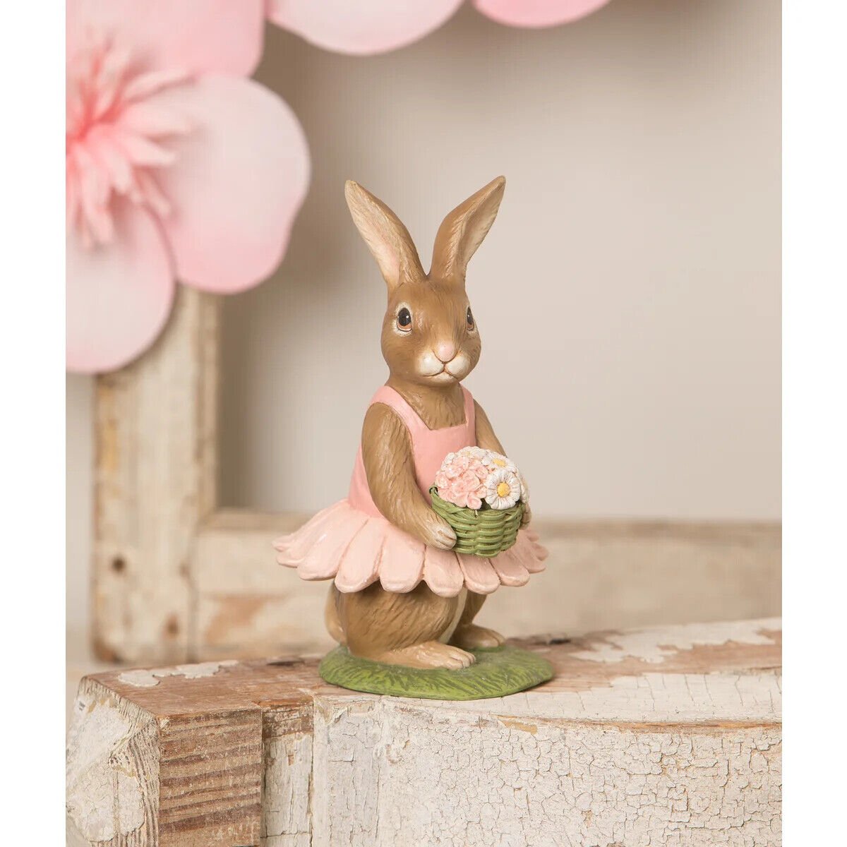 Bethany Lowe Easter Spring Daisy Bunny TD1132 Retired - The Primitive Pineapple Collection