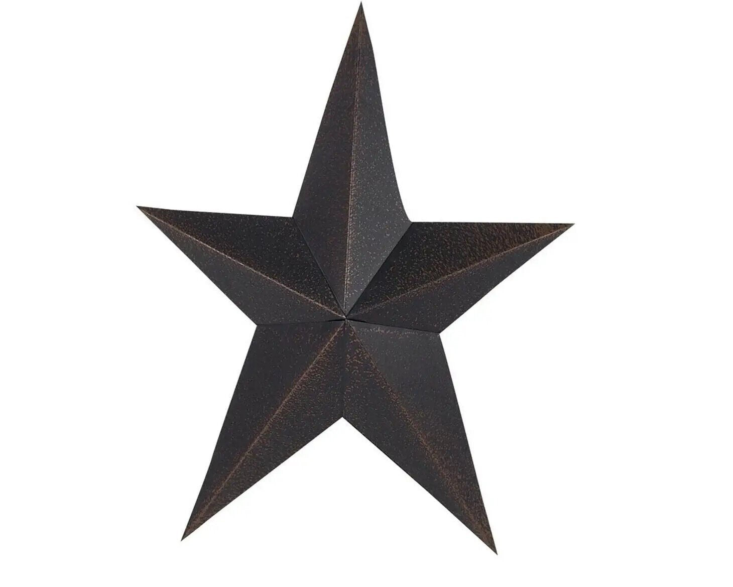 Primitive Farmhouse Country Black Tin Primitive Star 12" Wall Decor - The Primitive Pineapple Collection