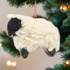 Primitive/Country Felt Wool Easter Spring Black White Sheep Ornament - The Primitive Pineapple Collection
