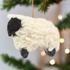 Primitive/Country Felt Wool Easter Spring 4" Black White Sheep Ornament - The Primitive Pineapple Collection