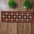 Primitive Country Folk Star Hooked Rug Runner 2&