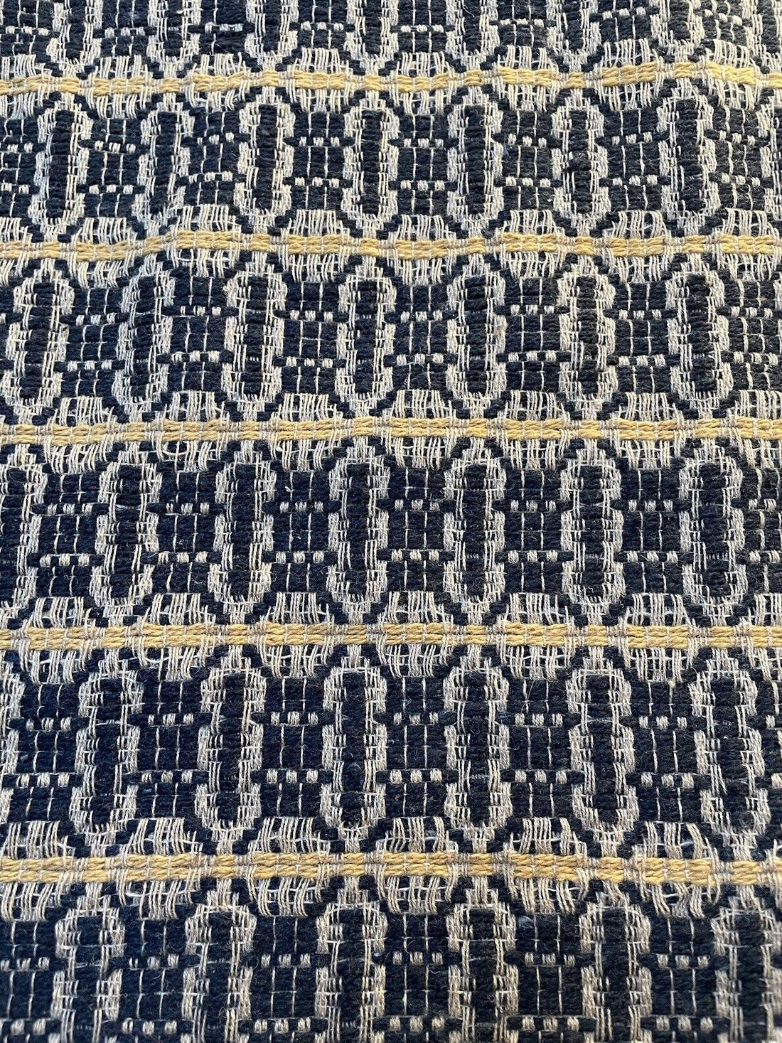 Primitive Acorn Weave Black, Tan, Wheat 14&quot; x 56&quot; Long Runner Textile Farmhouse - The Primitive Pineapple Collection
