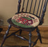 Primitive Farmhouse Red Saltbox House Crow Folk Art Hooked Chair Pad 14.5" - The Primitive Pineapple Collection