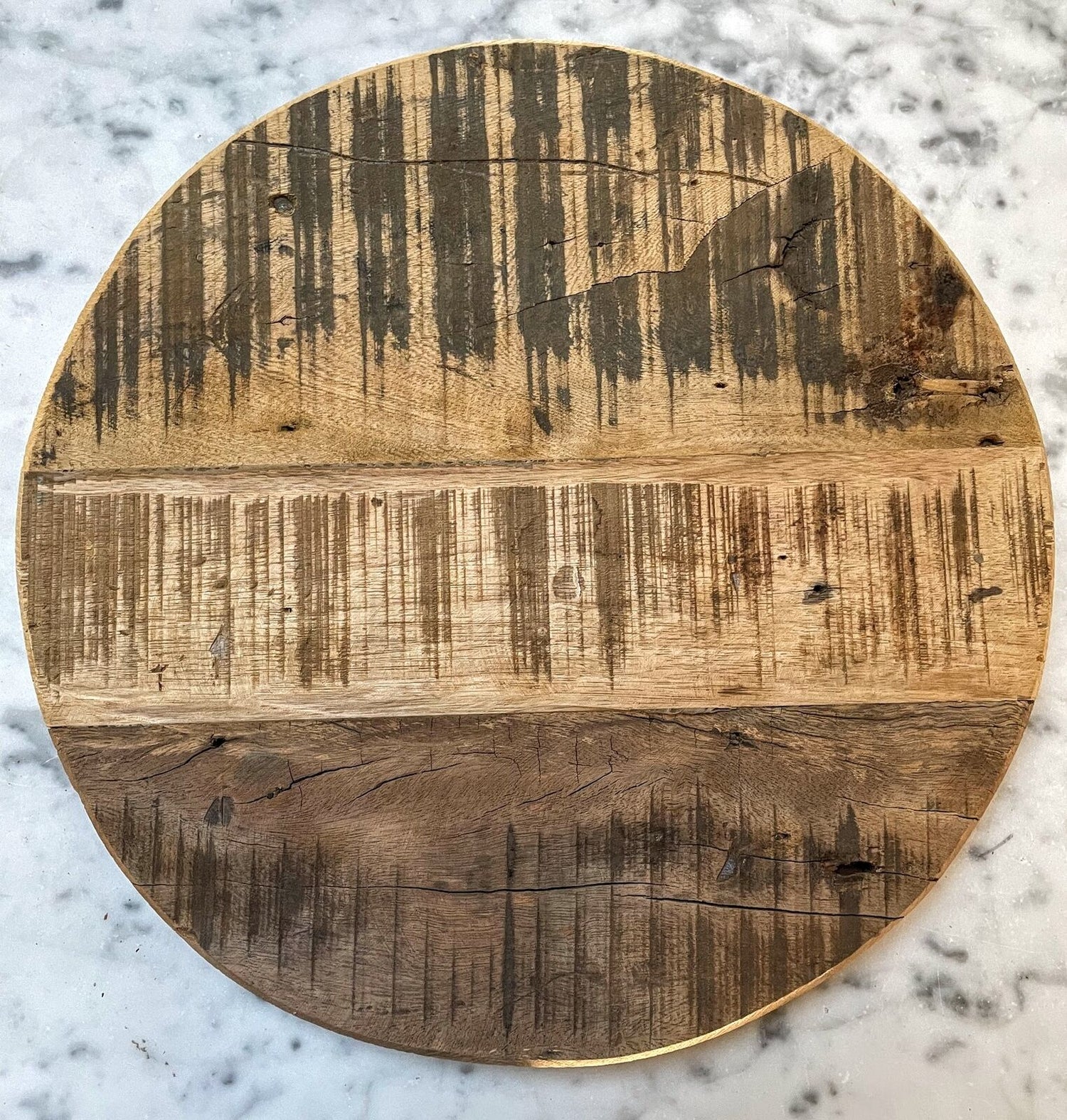 Primitive Farmhouse Reclaimed Wood 14" Charger Plate Riser Display Reproduction - The Primitive Pineapple Collection